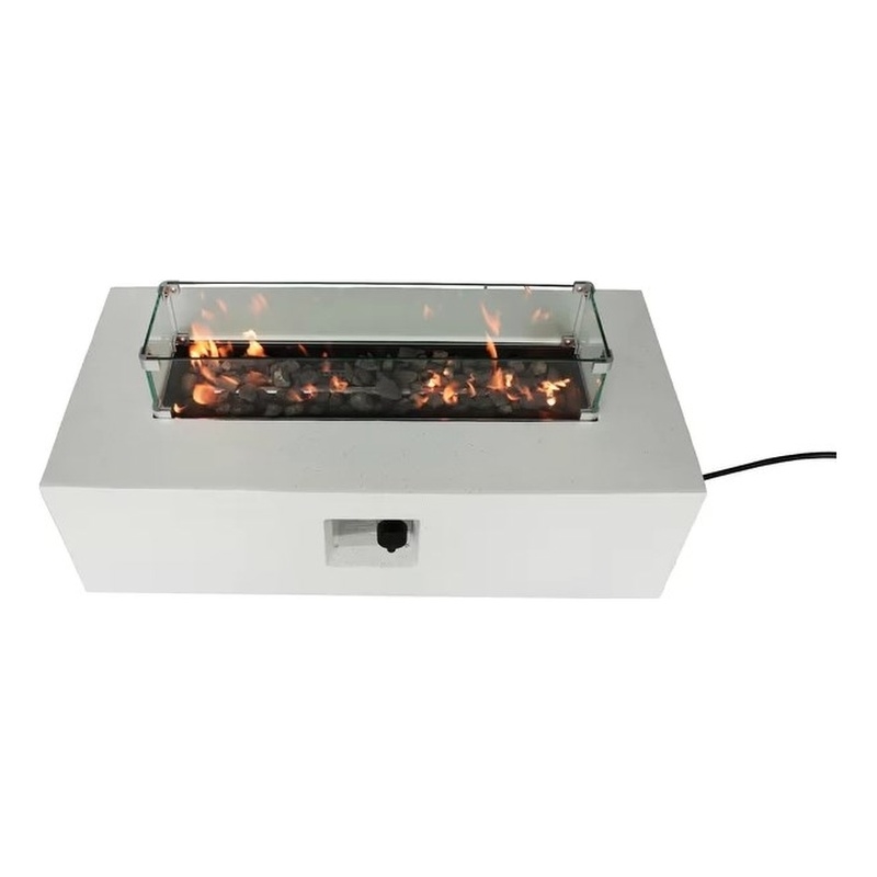 Living Source International Reinforced Concrete Outdoor Fire Pit Table