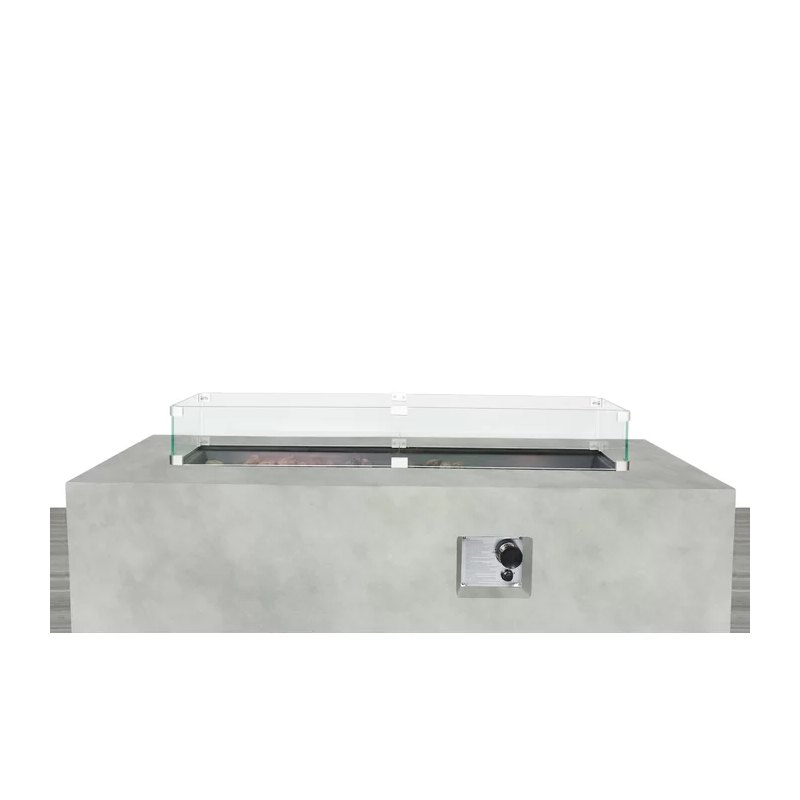 Living Source International Reinforced Concrete Outdoor Fire Pit Table