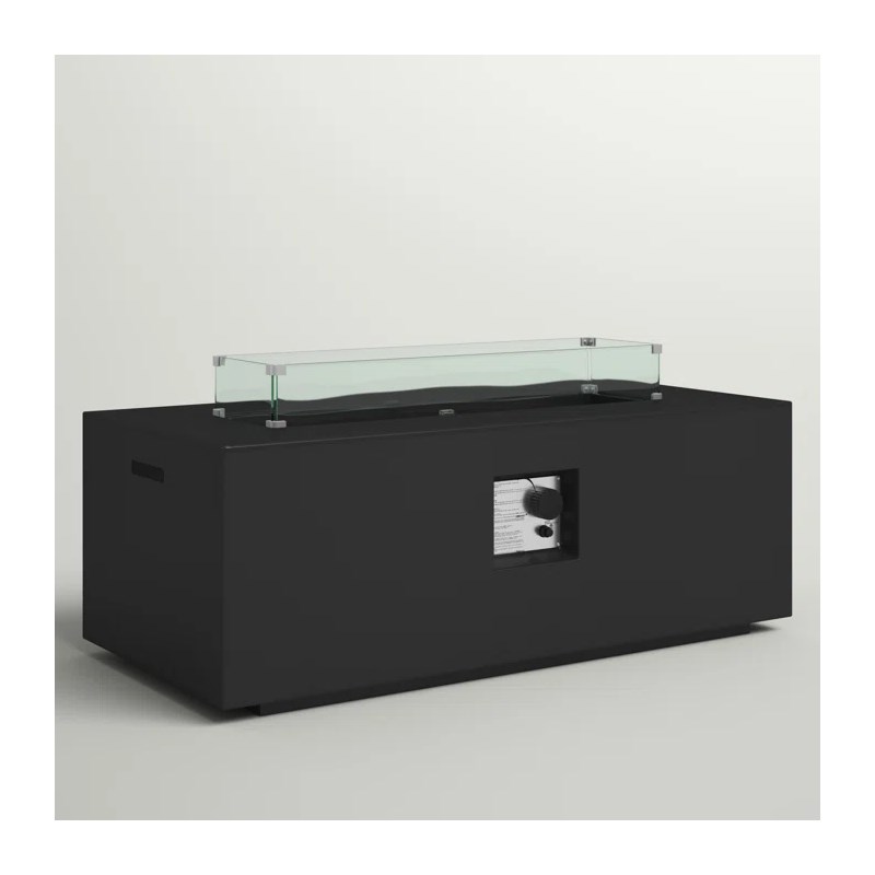 Living Source International Reinforced Concrete Outdoor Fire Pit Table