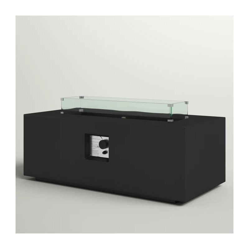 Living Source International Reinforced Concrete Outdoor Fire Pit Table