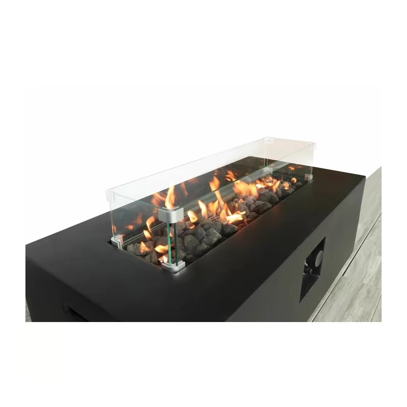 Living Source International Reinforced Concrete Outdoor Fire Pit Table