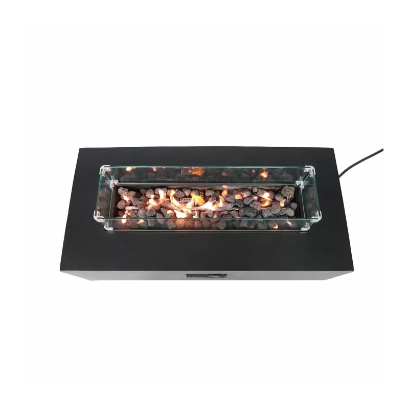 Living Source International Reinforced Concrete Outdoor Fire Pit Table