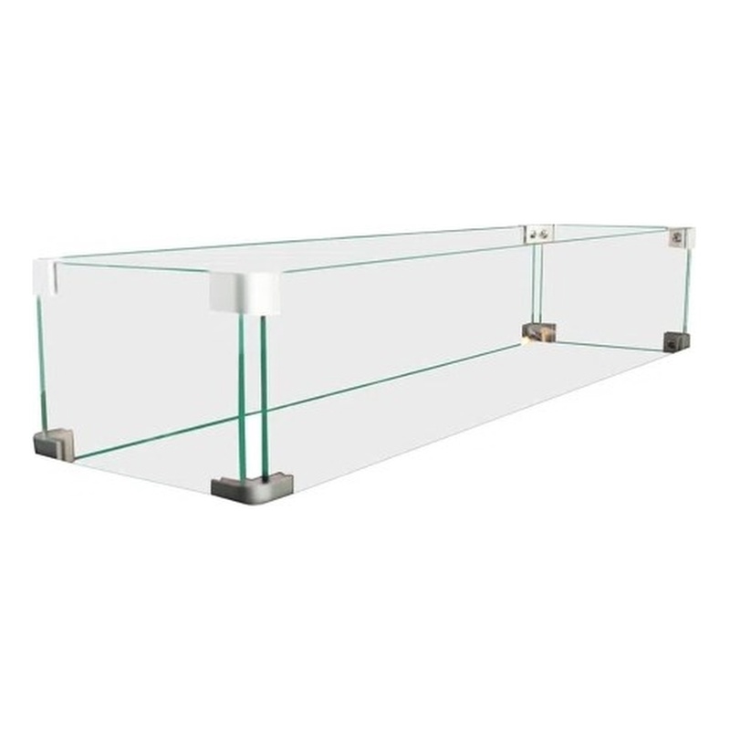 Living Source International Rectangle Fire Pit Flame Guard