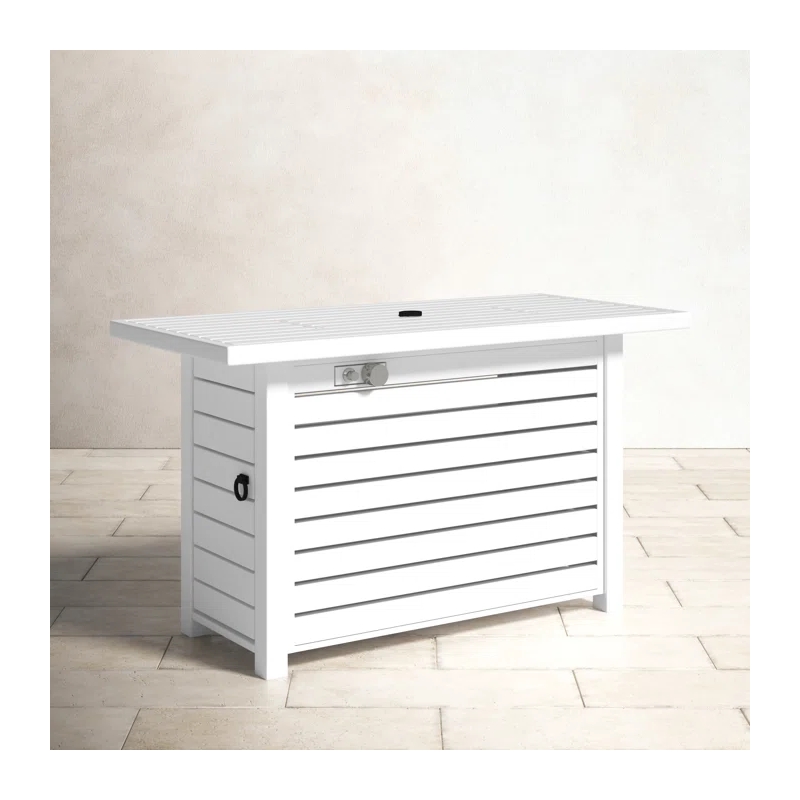 Living Source International 24'' H Outdoor Fire Pit Table with Lid