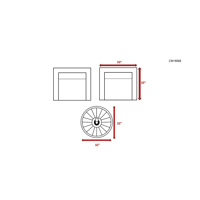 Living Source High-Density Polyethylene Wicker 2 - Person Seating Group Cushions