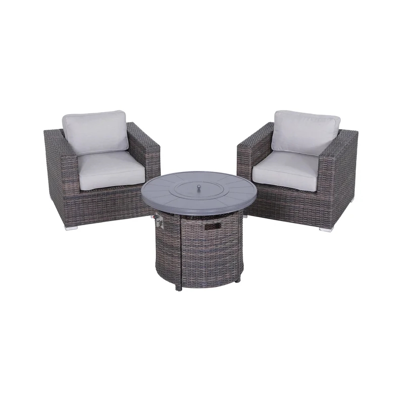 Living Source High-Density Polyethylene Wicker 2 - Person Seating Group Cushions