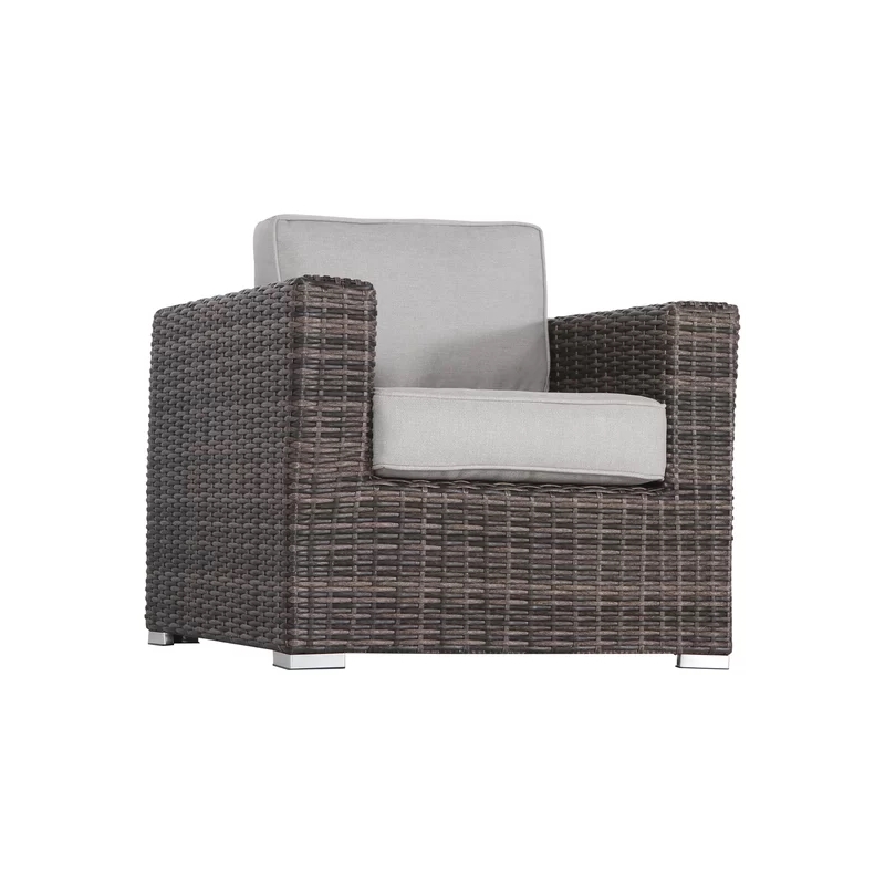 Living Source High-Density Polyethylene Wicker 2 - Person Seating Group Cushions