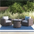 Living Source High-Density Polyethylene Wicker 2 - Person Seating Group Cushions