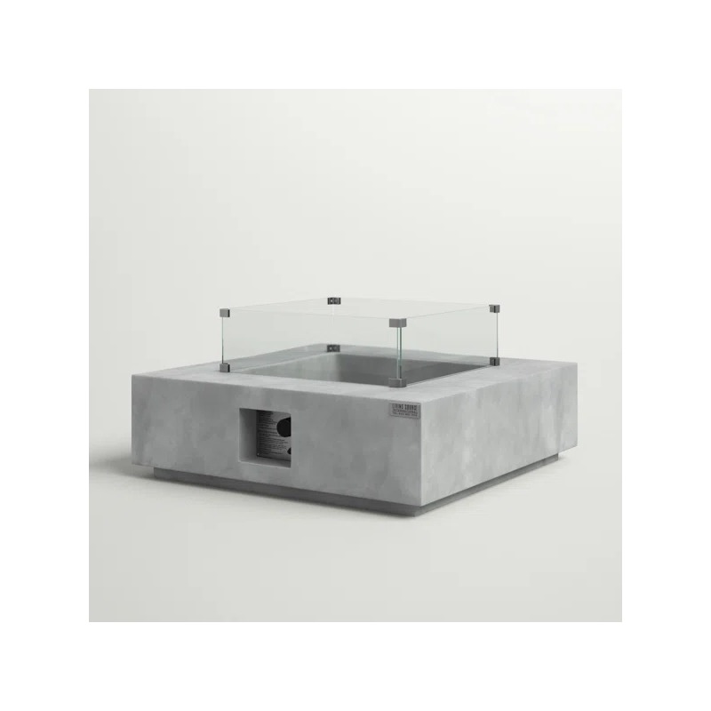 Living Source International 12'' H x 34'' W Outdoor Fire Pit Table