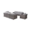 Living Source High-Density Polyethylene Wicker 8 Person Seating Group Cushions