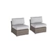 Living Source International Wicker 6 - Person Seating Group with Cushions