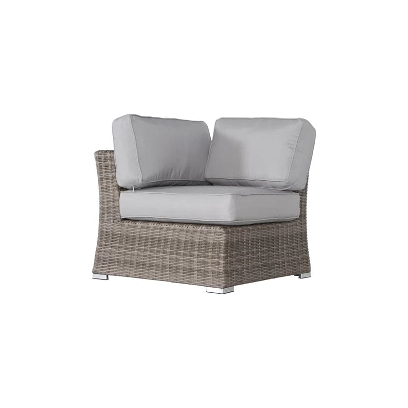 Living Source International Wicker 6 - Person Seating Group with Cushions