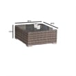 Living Source High-Density Polyethylene Wicker 6 Person Seating Group Cushions