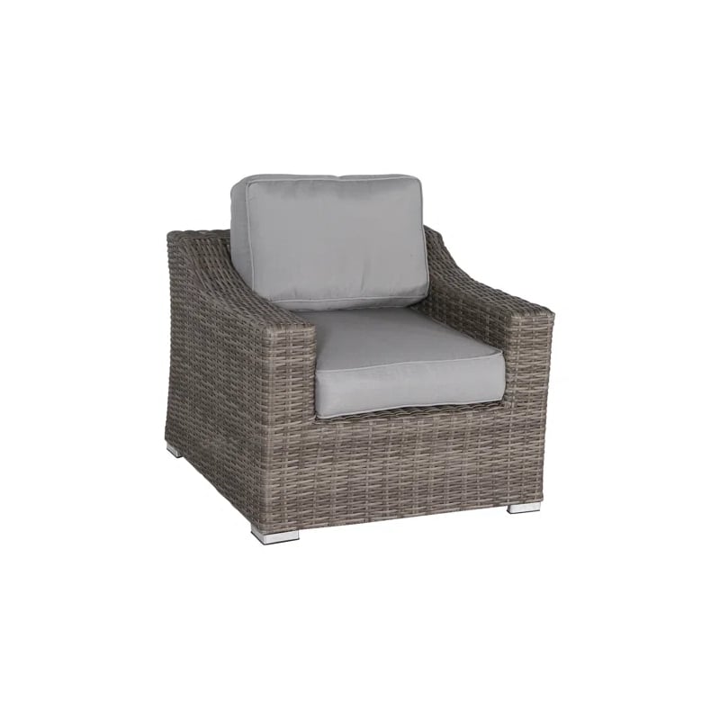 Living Source High Density Polyethylene Wicker 7 Person Seating Group Cushions