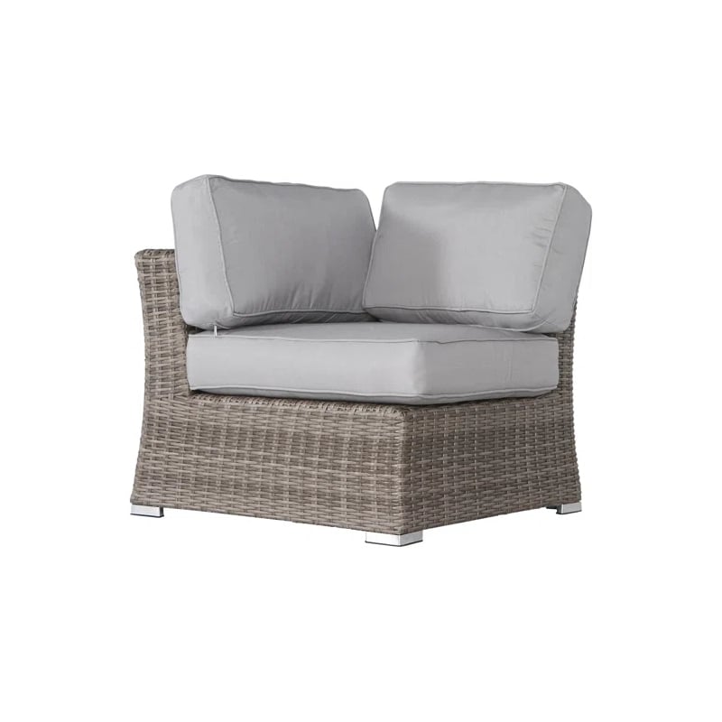 Living Source High Density Polyethylene Wicker 7 Person Seating Group Cushions