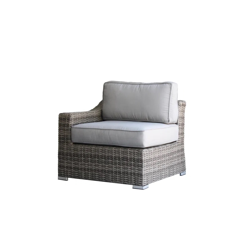 Living Source High-Density Polyethylene Wicker 6 Person Seating Group Cushions