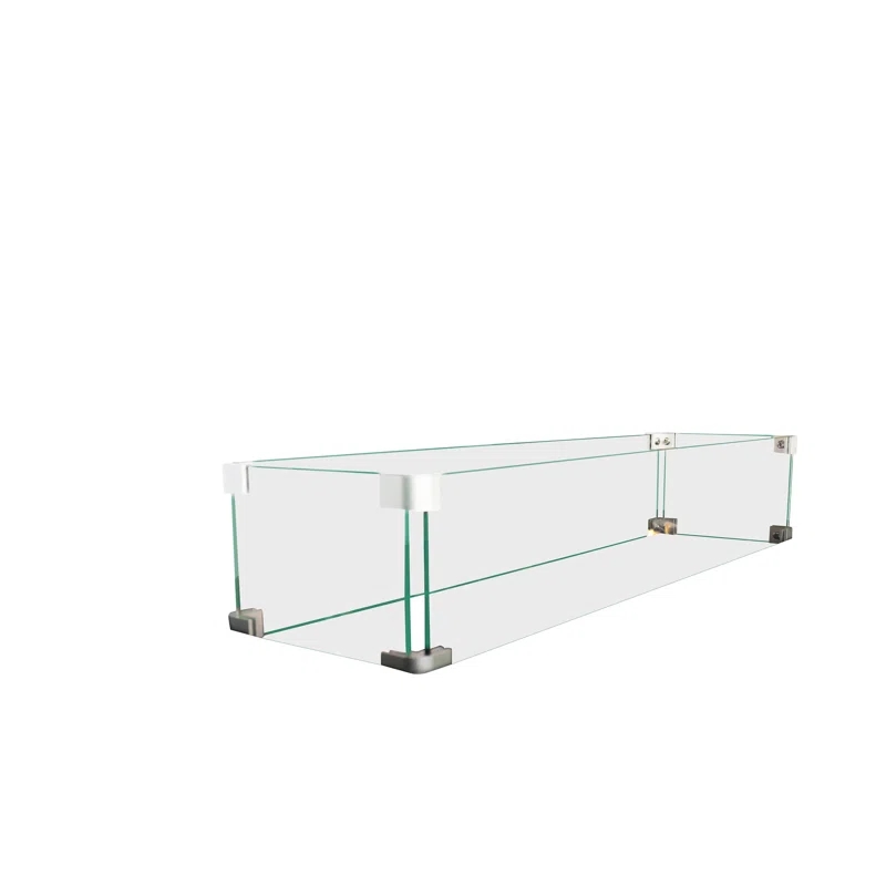 Living Source International Rectangle Fire Pit Flame Guard