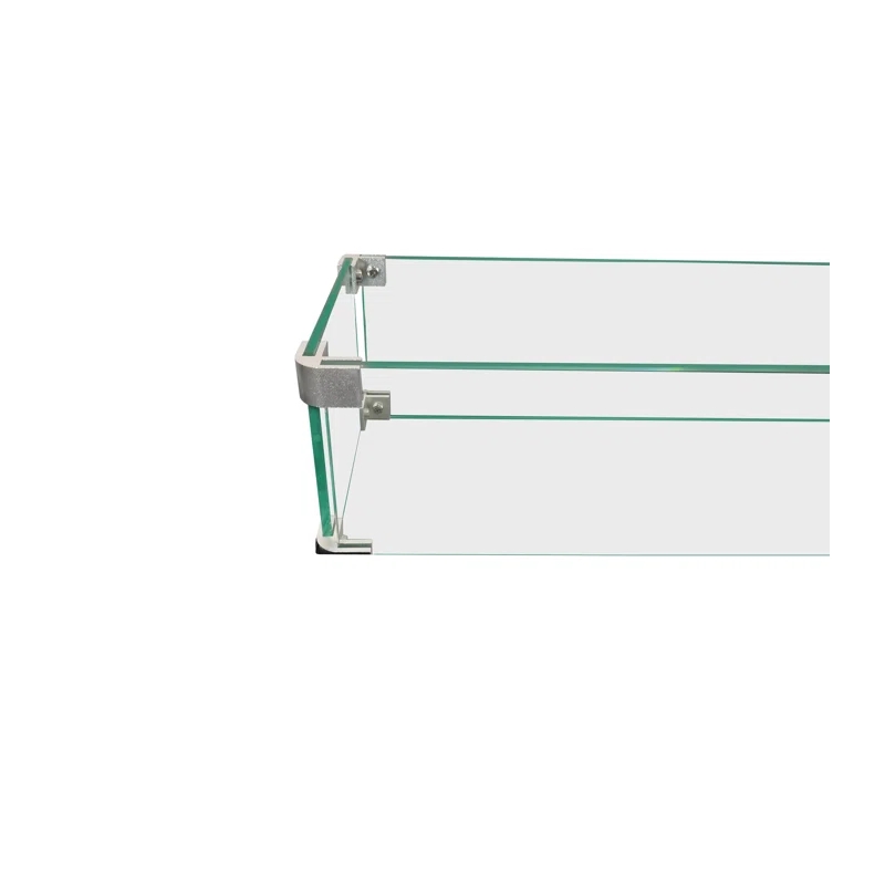 Living Source International Rectangle Fire Pit Flame Guard