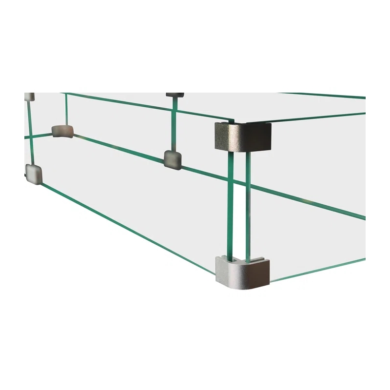 Living Source International Rectangle Fire Pit Flame Guard