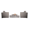 LSI Wicker 2 - Person Seating Group with Cushions
