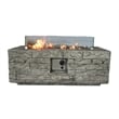 Living Source International 16'' H x 42'' W Concrete Outdoor Fire Pit Table