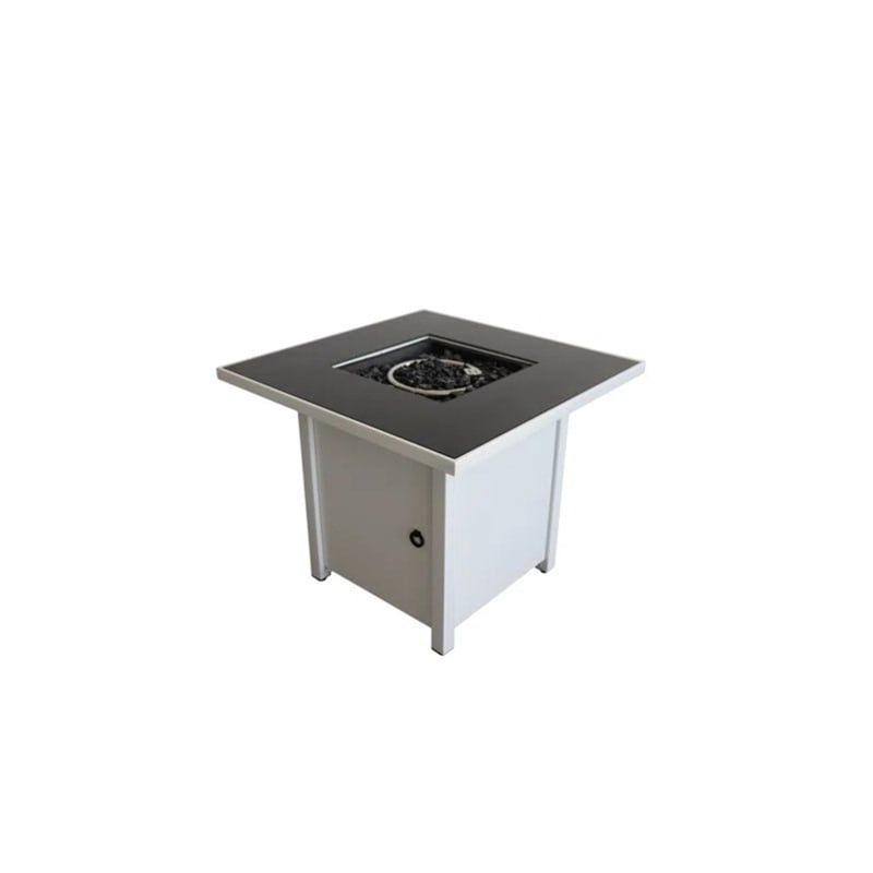 LSI 25'' H x 30'' W Steel Outdoor Fire Pit white