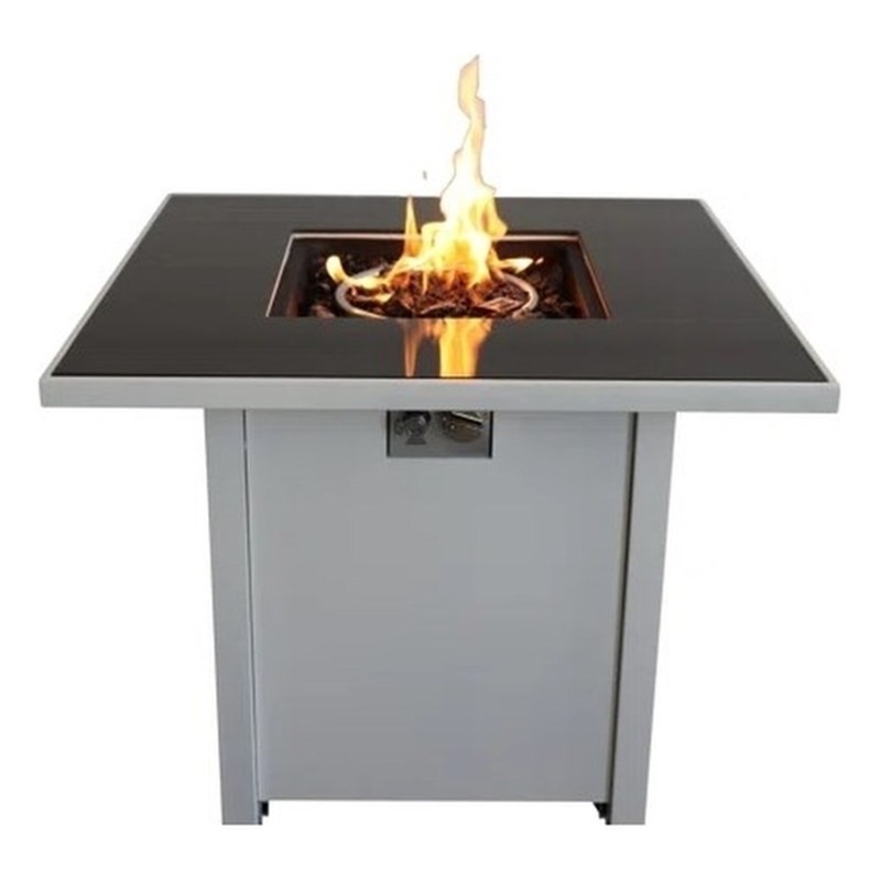 LSI 25'' H x 30'' W Steel Outdoor Fire Pit white