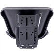 Black Tractor Seat with Backrest  Steel/PVC Compact Mower Slide Track