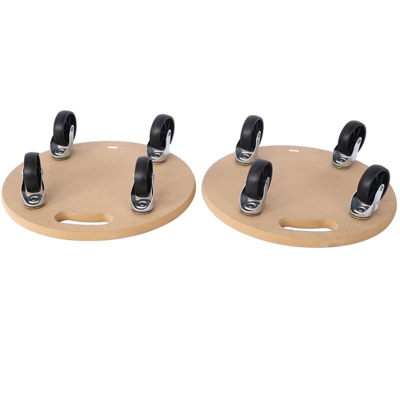 Wooden Furniture Dolly Movers Set of 2 8 in Diameter