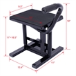 LSI Motorcycle Dirt Bike Stands and Lifts Adjustable 11 16.5 330 LBS Capacity