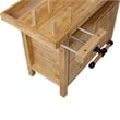 Durable Rubberwood Workbench with Storage for Garage / Workshop-Home