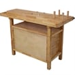 Durable Rubberwood Workbench with Storage for Garage / Workshop-Home