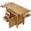 Durable Rubberwood Workbench with Storage for Garage / Workshop-Home