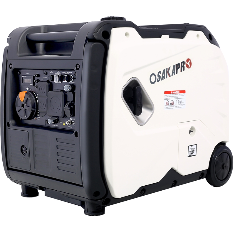 Quiet Portable Inverter Generator with Electric Start and Pure Sine Wave Power