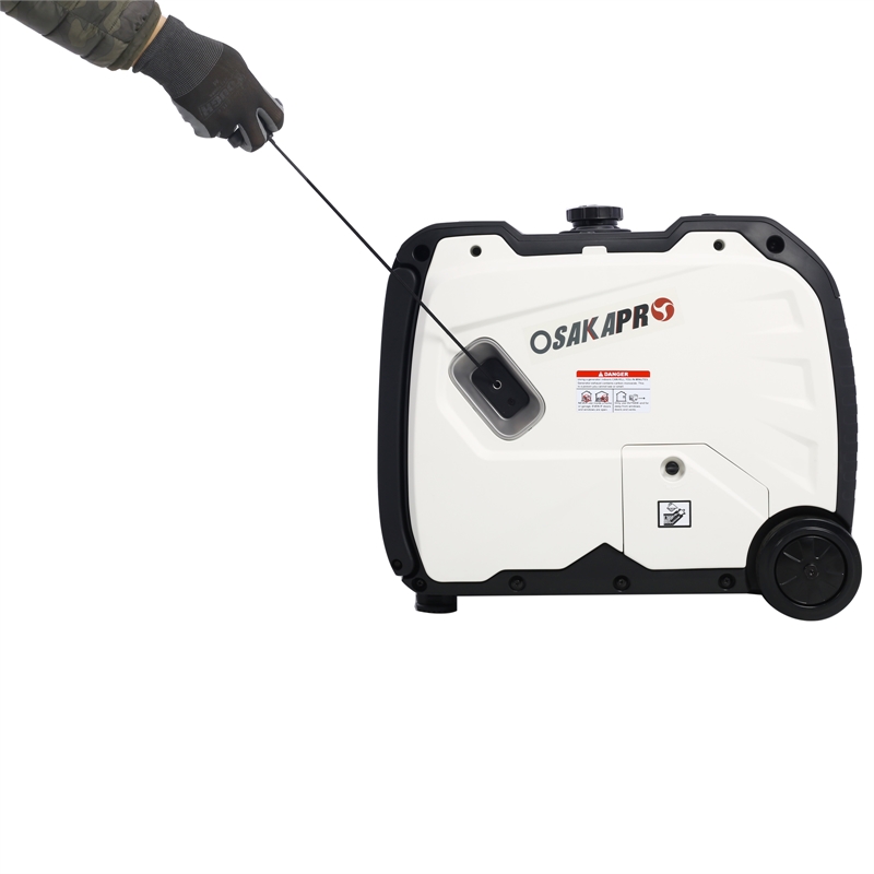 Quiet Portable Inverter Generator with Electric Start and Pure Sine Wave Power