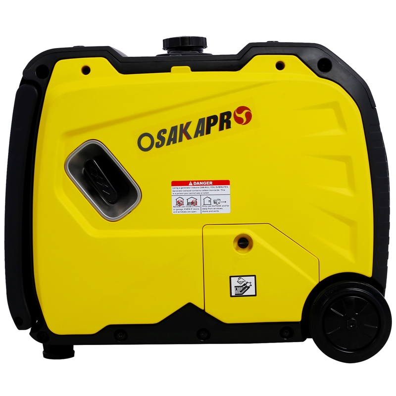 Quiet Portable Inverter Generator with Electric Start and Pure Sine Wave Power
