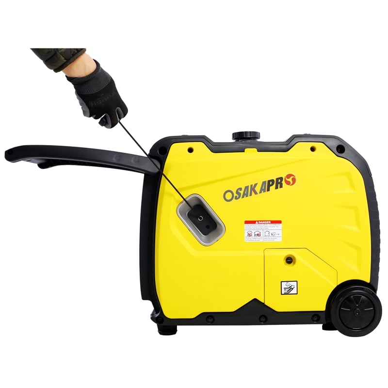 Quiet Portable Inverter Generator with Electric Start and Pure Sine Wave Power