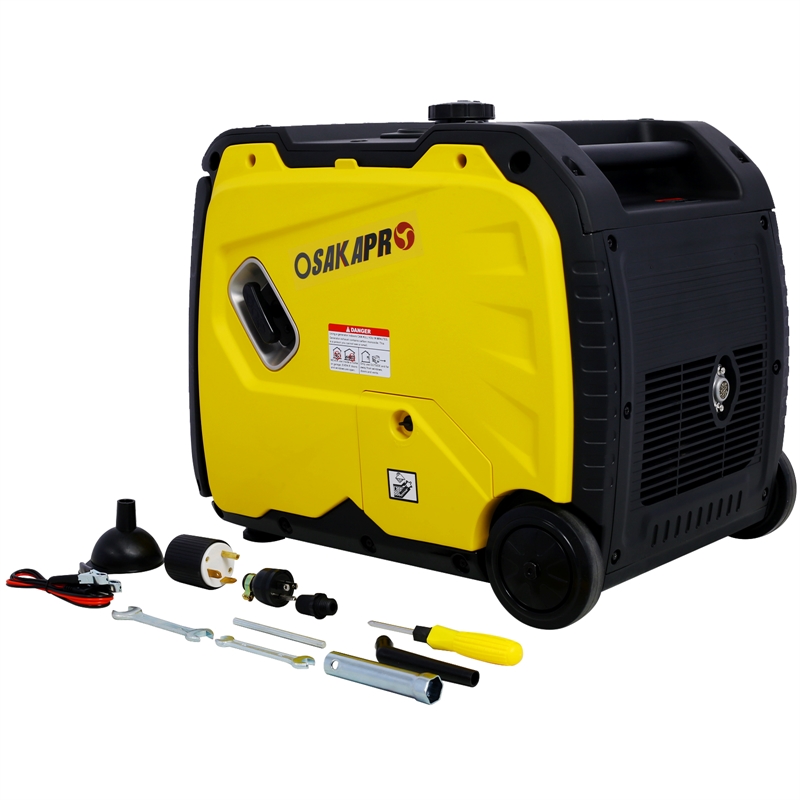 Quiet Portable Inverter Generator with Electric Start and Pure Sine Wave Power