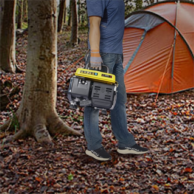 Portable 900W Gas Generator for Home Camping and Tailgating