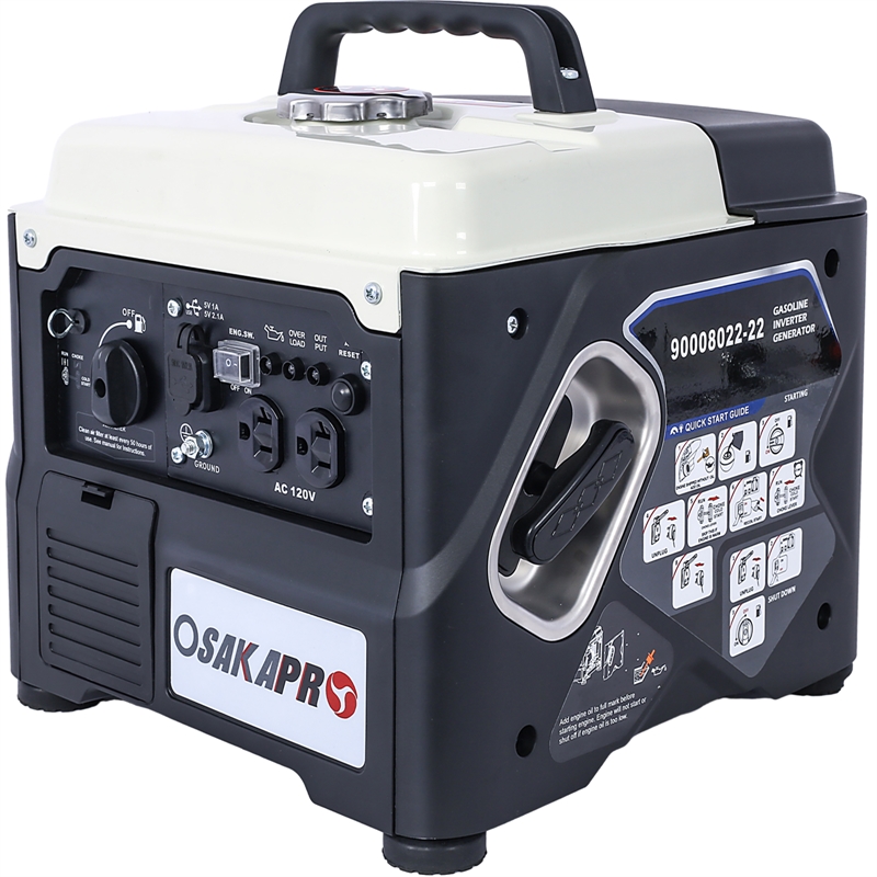 Ultra-Quiet 1200W Portable Inverter Generator for Home Backup and Camping