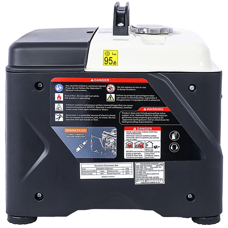 Ultra-Quiet 1200W Portable Inverter Generator for Home Backup and Camping