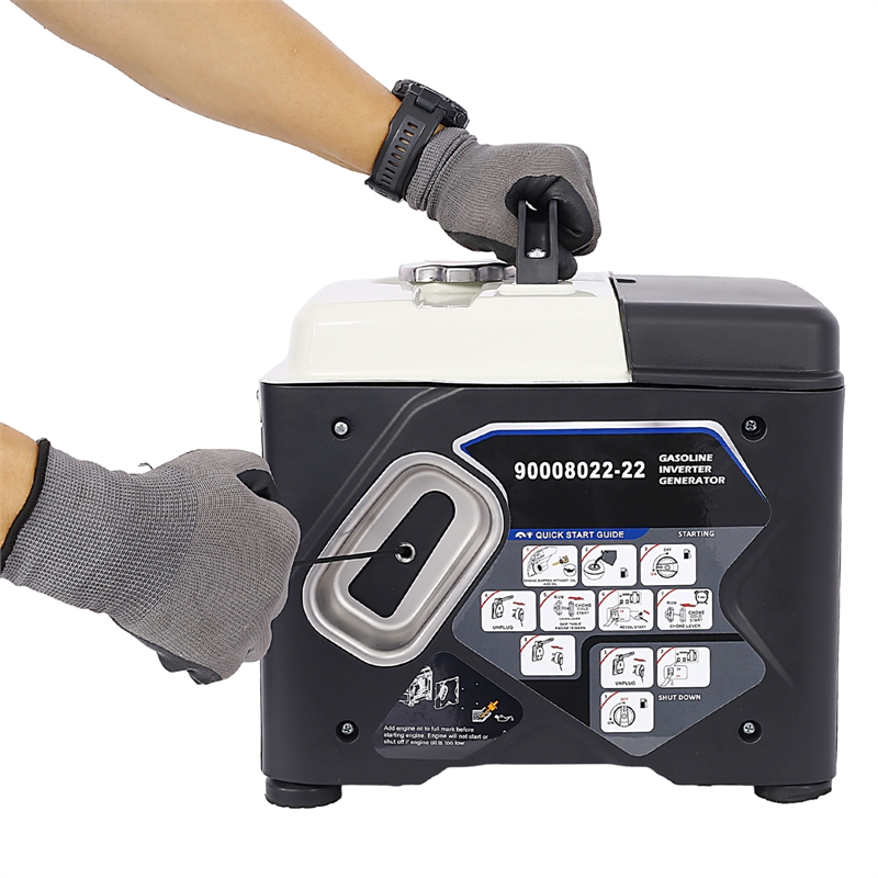 Ultra-Quiet 1200W Portable Inverter Generator for Home Backup and Camping