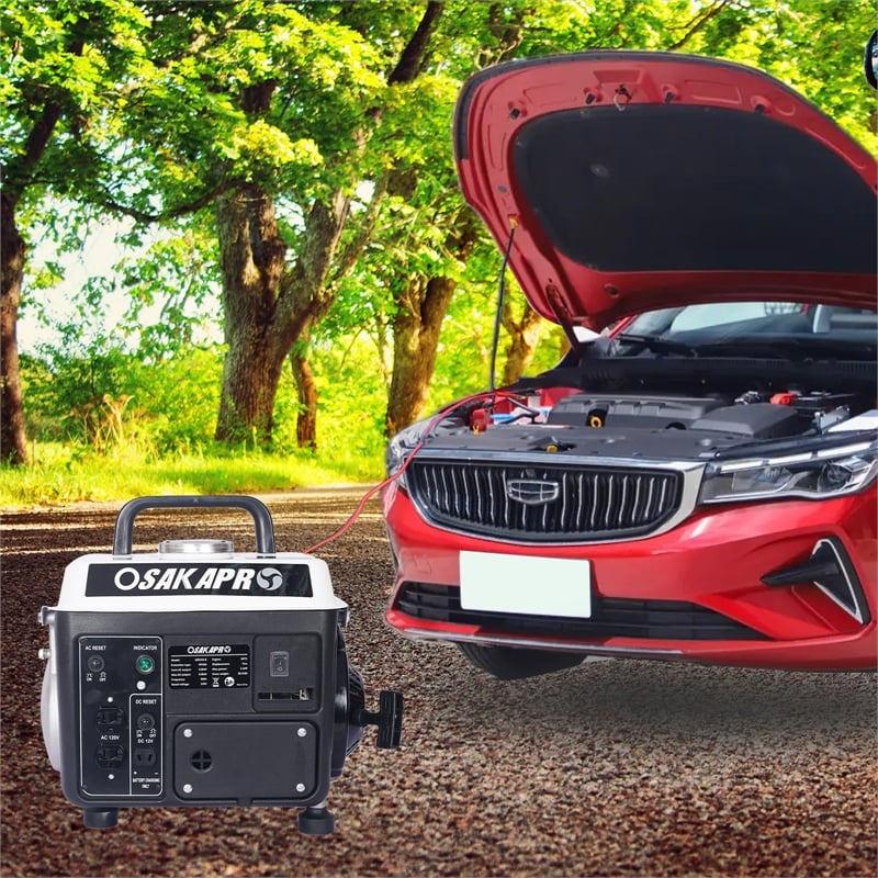 Portable 900W Gas Generator  71cc Engine / Low Noise  Home  Outdoor Use