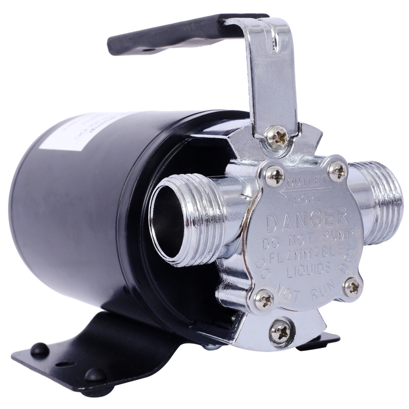 12V Portable Utility Water Transfer Pump 1/10HP 330GPH Battery Hose Kit Use Pump