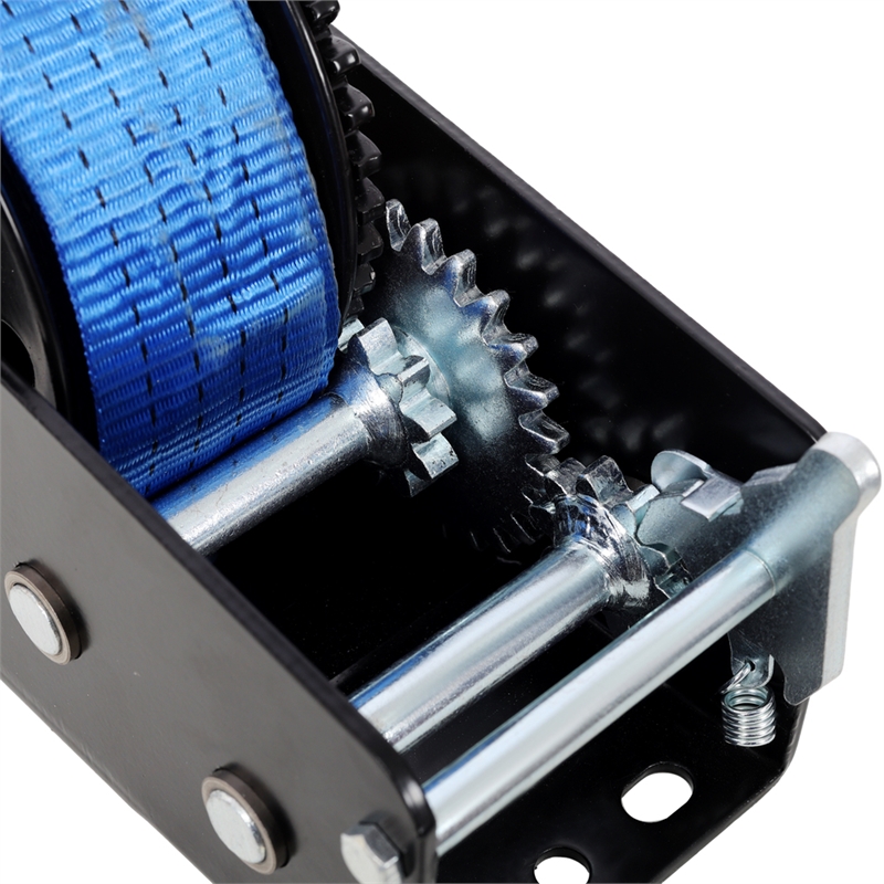 2500 lbs Hand Winch with 32.8 ft Strap Two Way Ratchet for Boat  Trailer/  ATV