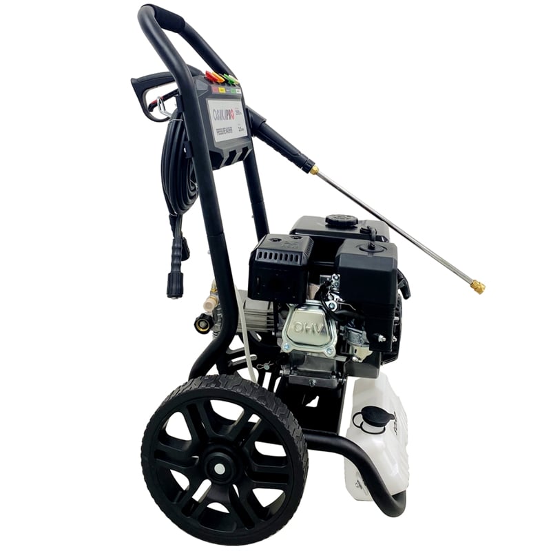 3500 PSI Gas Pressure Washer  2.5 GPM 212CC Engine 5 Nozzles 30FT Hose/ Black