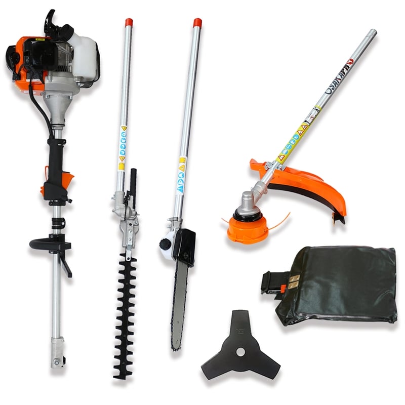 52CC 4-in-1 Gas Garden Tool System with Pole Saw Hedge Trimmer  Grass Trimmer