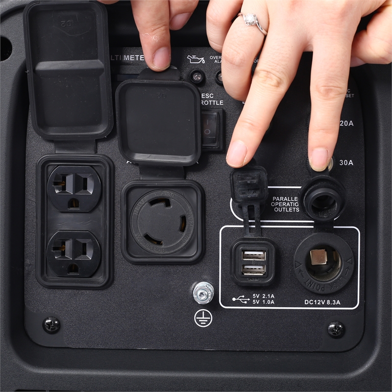 3500W Portable Inverter Generator with CO Sensor for RV Camping Backup