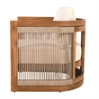 Acacia Wood Outdoor Club Chair with Cushions