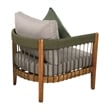 Acacia Outdoor Club Chair with Rope Accents